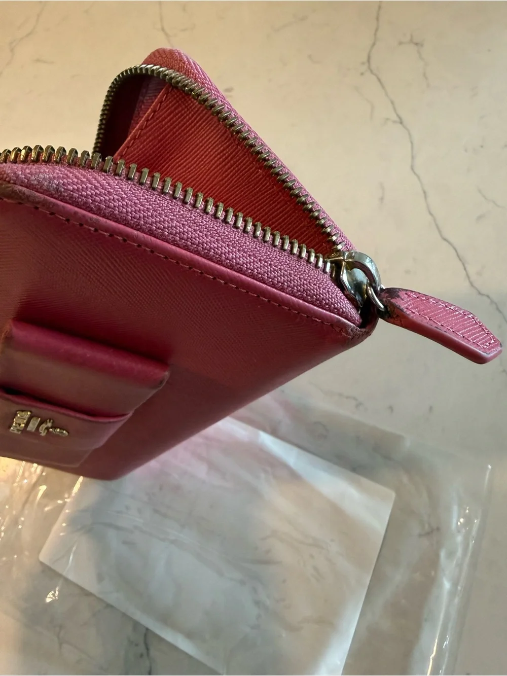 Prada sleek zip
